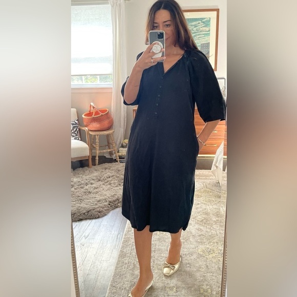 Apiece Apart Linen Blend Long Dress - Picture 2 of 12